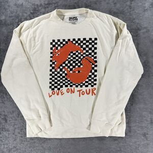 HARRY STYLES LOVE ON TOUR Sweatshirt Medium Off White Concert Crewneck Rabbits